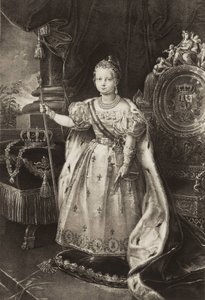 伊莎贝拉二世 (1830-1904)。 西班牙女王（雕刻） 作者 未知艺术家