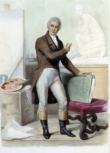 Jacques Louis David 法国画家和漫画家（1748-1825），见Ed.Mennechet，"Le Plutarque francais"（法语）。 作者 未知艺术家