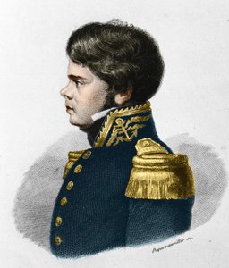 儒勒-波雷特-德-布洛塞维勒。法国探险家、航海家和地理学家。1802-1833. 作者 未知艺术家