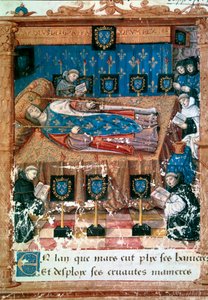查理八世国王（1470-1498 年）临终前 8/04/1498 缩影取自奥维德所著的“L