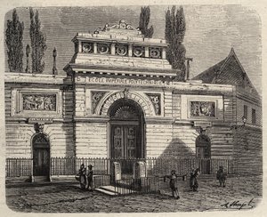 1873年的巴黎综合理工学院--"杰出的世界 "中的1873年版画 作者 未知艺术家