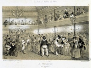 La Courtille: 民间舞会 - 19世纪 作者 未知艺术家