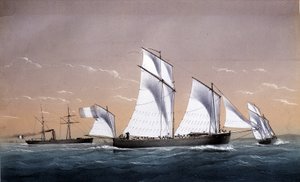 环球舰队 - 在“”海军陆战队大约 1850 年“””，公元 作者 未知艺术家
