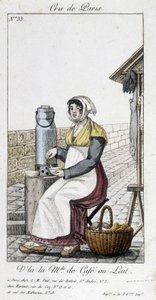 La merchant de café au lait - in "Cris de Paris 作者 未知艺术家