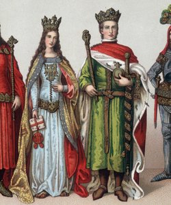 Ladislas II or V Jagellon (1350-1434)，立陶宛大公和波兰国王。 19 世纪的色谱法。 作者 未知艺术家