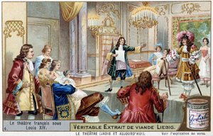Le theatre francais sous Louis XIV (1638-1715) - Chromolithography Liebig 作者 未知艺术家