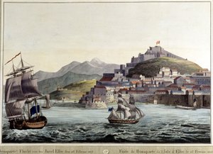 1815 年 2 月 26 日从厄尔巴岛泄露拿破仑·波拿巴。 作者 未知艺术家