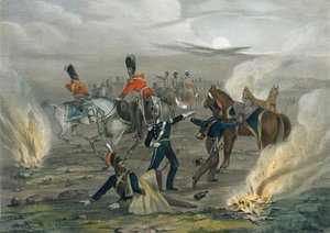 塞巴斯托波尔之前在营地生活。 4号午夜警报？，大约1854年 作者 不明