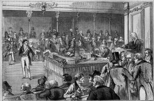 约翰-罗素勋爵（1792-1878）在上议院介绍改革法案（改革法）1832年（雕刻）。 作者 未知艺术家