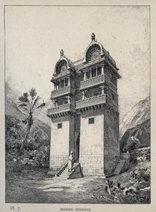 印度教之家--1889年雕刻于 "Histoire de habitation humaine à l