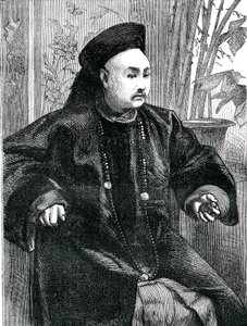 普通话忠孝（Chung How），雕刻，1868 年 作者 未知艺术家