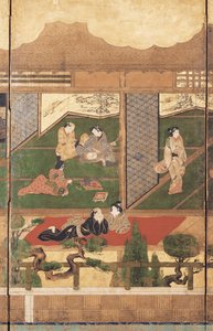 制造快乐（纸张上的墨水、色彩和金箔） 作者 未知艺术家