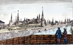 莫斯科，Moscova号。雕刻品 作者 未知艺术家