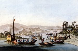 杨紫江口 作者 未知艺术家