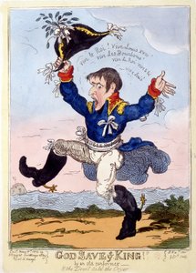 Napoleon 1er 为路易十八的到来而吟唱“Vive le roi”——在漫画集“”Napoleon 1er”中 作者 未知艺术家