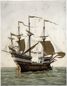 英国亨利八世（1520年）的中殿--根据J. Holbein的说法 作者 未知艺术家