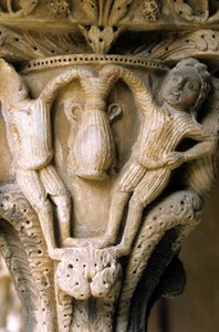 Norman Art in Monreale (Sicily): capitals of the Cloitre des Benedictins. 作者 未知艺术家