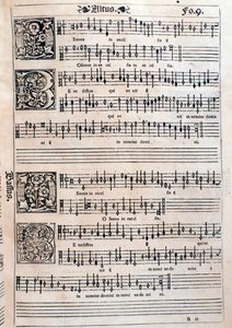 Liber octo missarum (1541)中的一页 作者 未知艺术家