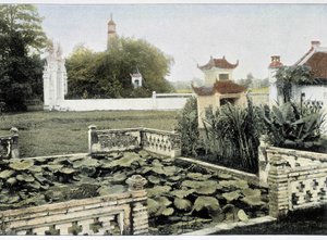 河内毛笔宝塔 - 在“环游世界”中，19 世纪后期。 作者 未知艺术家
