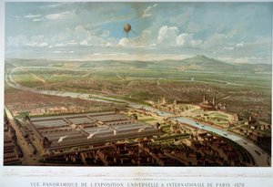 1878 年巴黎世博会全景。 巴黎，卡纳瓦莱博物馆 作者 未知艺术家