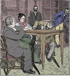 超自然现象：1892年在米兰升起一张桌子的经历，当时有灵媒尤萨皮亚-帕拉迪诺和切萨雷-伦布罗索（1835-1909）以及查尔斯-里谢（1835-1909）在场。 作者 未知艺术家