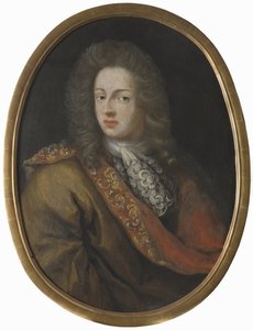 Philippe Christophe Comte de Kœnigsmark, officier de cavalerie de la cour de Hanovre--Philipp Christoph von Koenigsmarck伯爵（1665-1694）的肖像，匿名。布面油画，17世纪最后一个季度。尺寸：79x59厘米。斯德哥尔摩国家博物馆 作者 Unknown artist