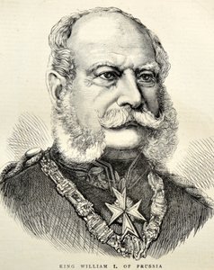 德国/普鲁士威廉一世肖像 1870 年（雕刻） 作者 未知艺术家