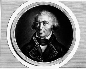 查尔斯·皮切格鲁（Charles Pichegru，1761-1804 年）的全长肖像，北方、桑布尔和默兹、莱茵河和摩泽尔的军队总司令。 版画《法国大革命历史画作全集，分三卷》。《1804》。 作者 未知艺术家