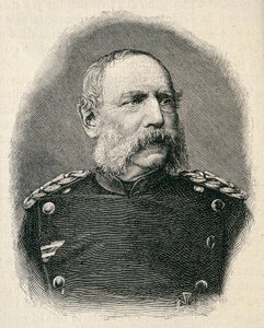 阿尔贝特-萨克森国王（1828-1902）的肖像，参加色当战役的士兵。 雕刻品 作者 未知艺术家