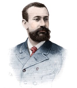 摩纳哥亲王阿尔伯特一世-格里马尔迪（Albert Honore Charles）（1848-1922）的肖像（1889-1922），载于9月21日的《辉煌的世界》。 作者 未知艺术家