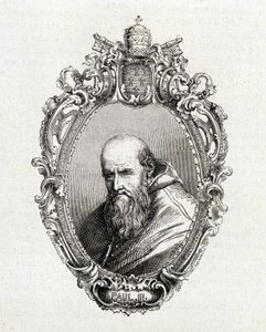 亚历山德罗·法尔内塞 (Alessandro Farnese) 的肖像，保罗三世 (1468 - 1549) 于 1534 年至 1549 年任教皇。 作者 未知艺术家