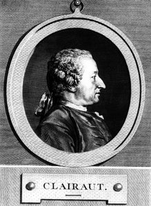 Alexis Claude CLAIRAUT（1713-1765）法国数学家的肖像。 作者 未知艺术家