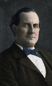 美国政治家威廉-詹宁斯-布莱恩（1860-1925 年）肖像 20 世纪初的彩色石版画 作者 未知艺术家