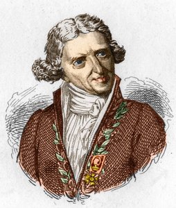 安托万-奥古斯丁-帕门蒂尔（1737 - 1813）的肖像，法国军事药剂师和农学家。1845年的雕版画。 作者 Unknown artist