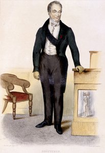 纪尧姆-杜普伊伦男爵（1777 - 1835）的肖像，法国外科医生，1844年的雕刻。 作者 未知艺术家