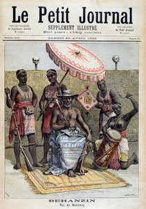 Behanzin（1844-1900），达荷美（贝宁）国王的肖像 - 1892 年 4 月 23 日的“Le Petite Journal” 作者 未知艺术家