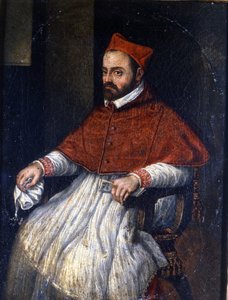 红衣主教罗伯托-贝拉米诺（Robert Bellarmin in 1542 - 1621）的肖像。无名画。罗马博物馆。 作者 未知艺术家