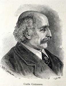 卡洛-卡塔内奥（1801-1869）的画像 作者 未知艺术家