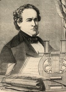 查尔斯-安东（1797-1867）的肖像，美国教授。雕刻在1858年1月23日的 "伦敦新闻插图 "中。 作者 未知艺术家
