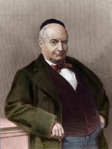 Portrait of Charles Auguste Sainte Beuve (1804-1869), French writer. Engraving of the 19th century. Private collection. 作者 未知艺术家