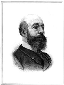 查尔斯-兰伯特-德-圣克鲁瓦（Sainte-Croix）（1827-1889）的肖像，法国政治家。刊登在《世界画报》上的版画，1月2日 作者 未知艺术家