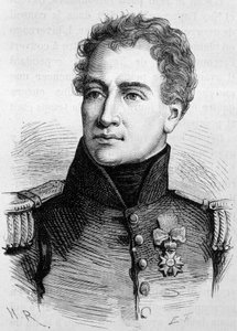 克劳德-弗朗索瓦-德-马列（1754 - 1812）的肖像。(Claude-Francois Malet)19世纪末在H.Martin的 "Histoire de France "中的雕版画。 作者 未知艺术家