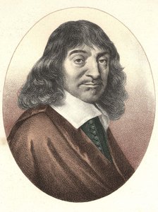 笛卡尔的肖像（1596 - 1650）。 作者 未知艺术家