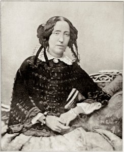 艾玛·罗伯茨 (Emma Roberts) 的肖像，与意大利爱国者朱塞佩·加里波第 (Giuseppe Garibaldi，1807-1882 年) 订婚了几个月。 从一张照片来看。 私人收藏 作者 未知艺术家