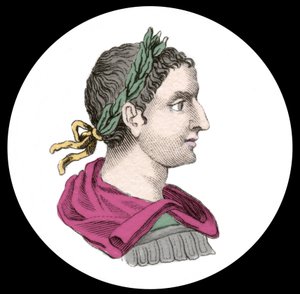 皇帝 Elagabal 或 Heliogabale（Marcus Aurelius Antoninus 或 Heliogabalus）的肖像（公元 204-222 年）。 19 世纪的雕刻。 作者 未知艺术家