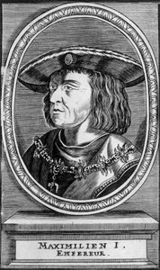 马克西米利安一世皇帝（1459 - 1519）的肖像，未注明。 作者 未知艺术家