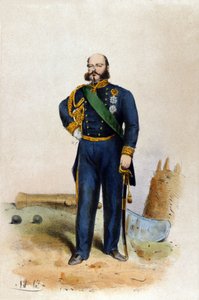 Eugenio di Savoia Carignano (1816-1888) 的肖像。 作者 未知艺术家