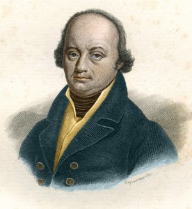 弗朗茨-约瑟夫-加尔（Franz Joseph）（1758 - 1828）的肖像，德国医生，19世纪的雕刻品 作者 未知艺术家