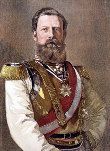 德意志皇帝兼普鲁士国王腓特烈三世 (1831-1888) 的肖像。 作者 未知艺术家