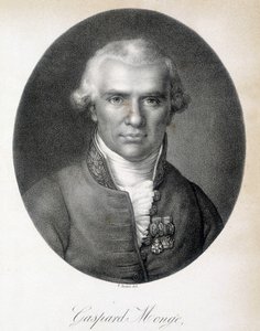 Gaspard Monge 的肖像，Comte de Peluse (1746-1818)，法国数学家-雕刻 作者 未知艺术家